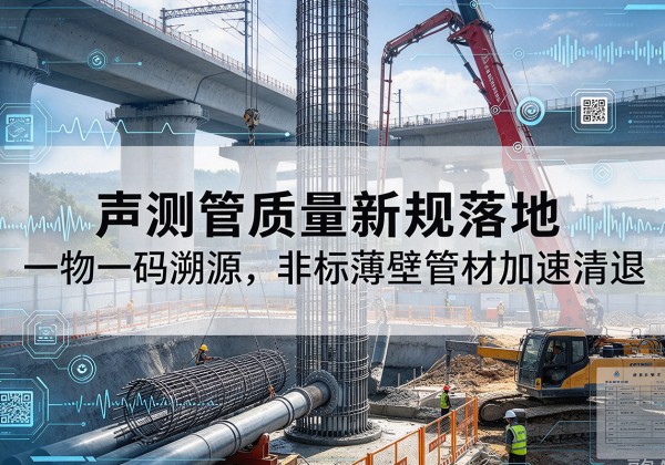 奉贤区声测管质量新规落地，一物一码溯源，非标薄壁管材加速清退